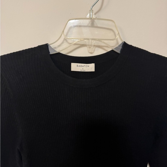 Aritzia Babaton Dumas Dress - SMALL- black - ribbed - long - Picture 3 of 3